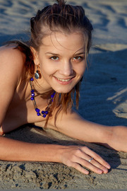Skinny Teen Babe Yayna Nude On The Beach