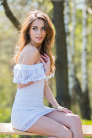 Stunning Ukrainian brunette Cara Mell