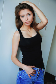 The Ukrainian brunette is one hundred percent hot!