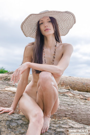 Carina Beautiful Nude Girl Posing Outdoors