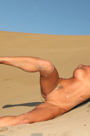Naked Ashley Bulgari In Desert Area