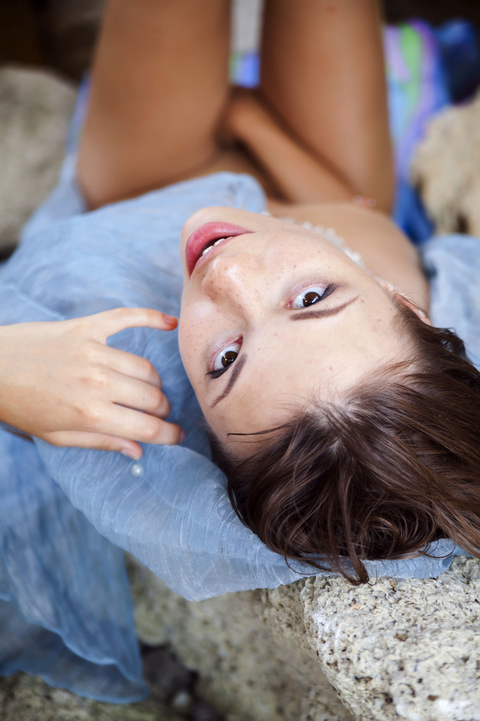 Lovely Girl Under The Rocks 12