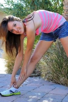 Jaslene In Sexy Mini Short