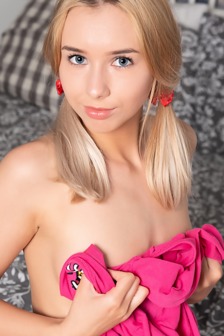 Blonde angel feeling sexy